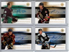 2005-06 Ultimate Collection Signatures Marian Hossa AUTO - Atlanta Thrashers
