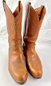 Stivali da lavoro cowboy uomo Tony Lama 4013 taglia 11 D pelle ~ ottimi western - Foto 1 di 17