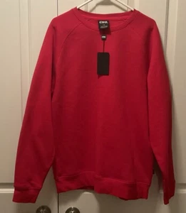CSG Brand Mens Crew Neck Sweatshirt Red Size L NWTs - Picture 1 of 2