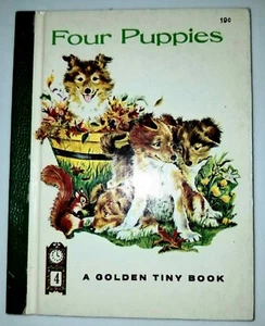 Four Puppies By Anne Heathers. A Golden Tiny Book - Picture 1 of 8