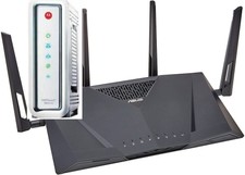 Asus RT-AC3100 Dual-Band Wi-Fi Router + SURFBoard SB6141 Cable Modem