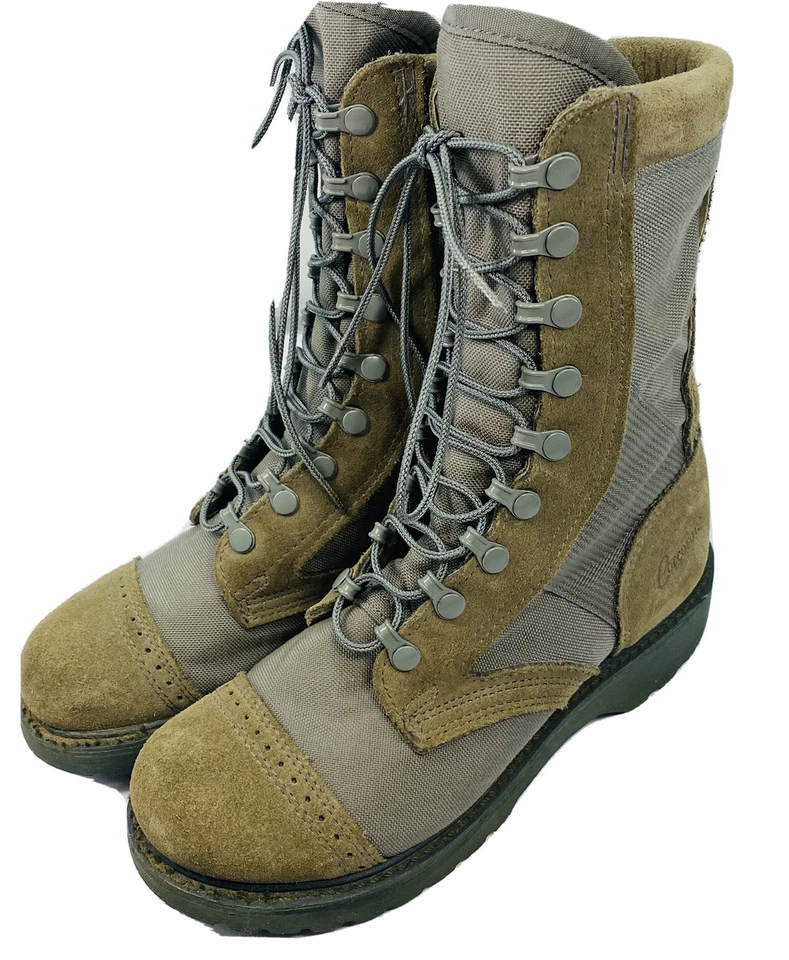 Corcoran R18163 Botas Militares Ejército Cuero Verde 7 M Gorra Top Brogue Usadas en Excelente Condición LRT Foto 1 de 4