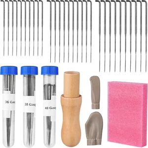 Nadelfilz Set, Filznadeln Set, Filznadeln zum Trockenfilzen mit Nadeln in 3 Größ - Bild 1 von 7