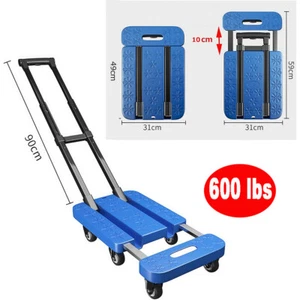 Heavy Duty Folding Lightweight Hand Sack Trolley Cart Wheel Truck Barrow 600LBS - Picture 1 of 19