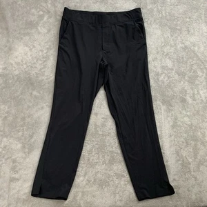 Athleta Pants Women's 12 Brooklyn Ankle Black Athleisure Zip Pockets Pull On - Picture 1 of 10