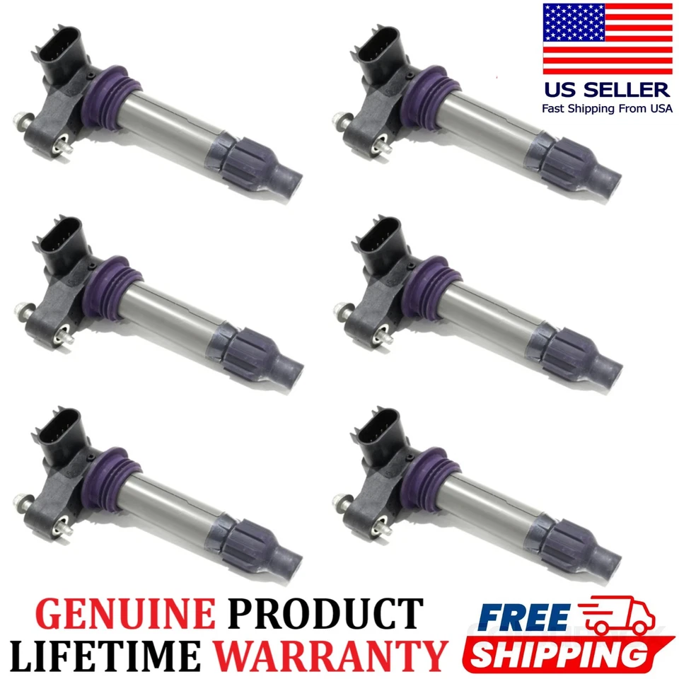 ACDelco 6 bobinas de encendido para Cadillac Chevrolet GMC 2007-2019, 12632479 GENUINO Foto 1 de 4