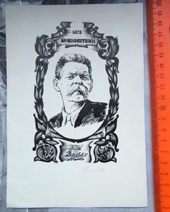 Weißrussland Russischer Druck Exlibris Exlibris Exlibris Exlibris. Signiert - Bild 1 von 1