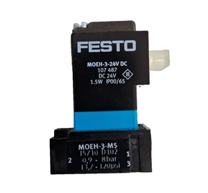 Bobina de electroválvula Festo MOEH-3-24V DC 107487 24V 1.5W IP00/65 sin usar - Imagen 1 de 5