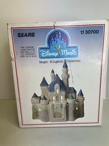 Vintage 1988 Sears Disney Cinderella Castle Magic Kingdom Ceramic Light Up 30700 - Picture 1 of 22