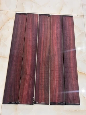 ROSEWOOD FRETBOARD 700mm X 95mm X 9mm Set Of 5 Pieces FREE SHIPPING SAME ITEM - Image 1 of 4