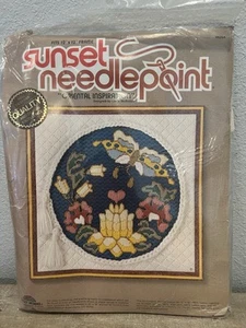 Vintage Sunset Nadelspitze "Orientalische Inspiration" Kit #6254 Schmetterling Blumen Neu aus altem Lagerbestand - Bild 1 von 8