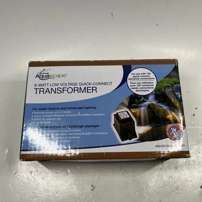 Transformador Aquascape Jardín y Estanque Conexión Rápida 12 Voltios NUEVO EN CAJA Foto 1 de 3