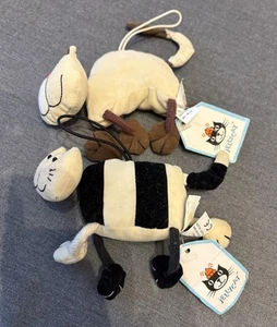 Retired Vintage Jellycat Dingly Dangly Bundle - Sukie Siamese & Cordelia Cats - Picture 1 of 10