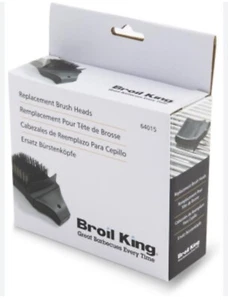 Broil King Imperial Stainless Steel Grill Replacement Brush Heads NEW SEALED 2PK - Picture 1 of 7