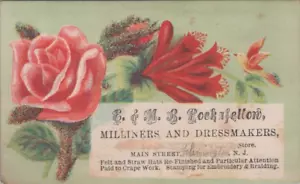 E & M B Rockafellow Milliner Dressmaker Flemington New Jersey Felt Hat LQV1 - Picture 1 of 2