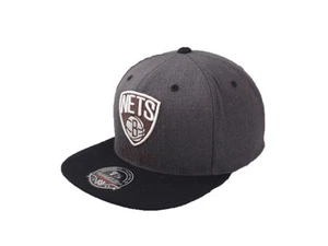Gorra ajustada Brooklyn Nets Sombrero Mitchell & Ness Carbón Duna 2 Tonos Alta Corona - Imagen 1 de 6