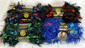 Lot of (4) LION BRAND FANCY FUR / FUN FUR - All Different, Jungle, Blue, Sea - Picture 1 of 5