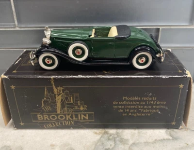 Brooklin escala 1/43 BRK6A - 1932 Packard Light 8 convertible cupé verde Foto 1 de 4