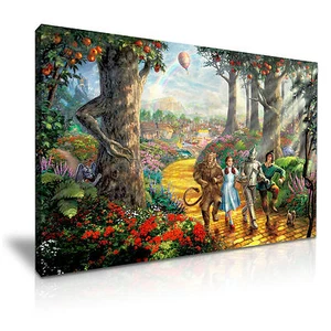 Impresión de cuadro de arte de pared de fantasía musical lienzo película El Mago de Oz 76x50 cm - Imagen 1 de 7