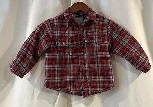 Vintage Faded Glory Plaid Flannel Kids Size 4 - Picture 1 of 6