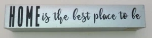 Home Is The Best Place To Be Sign  Rustic Look Home House Brushed Metal - Picture 1 of 2