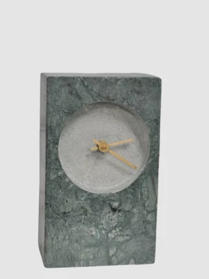 Global Views Green Marble Tower Clock - Image 1 of 4