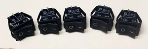LOTE (5) Interruptor Carling ON OFF 5A/ 125V, interruptor basculante SPDT 10A/250V, orejetas de soldadura - Imagen 1 de 4