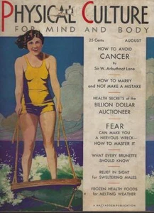 Physical Culture Magazine August 1930 Flying Girls Cancer Thomas Dixon Marry - Picture 1 of 1