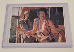 1975 JIMI HENDRIX Pop Stars MINI POSTER CARD Figurine Panini ITALY in Top Loader - Picture 1 of 4