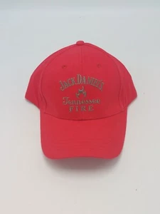 Sombrero rojo ajustable Jack Daniels Tennessee Fire bordado con correa - Imagen 1 de 6