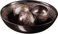Home Decor Decorative Bowl with Orbs Set - Centerpiece Table Decorations Coffee