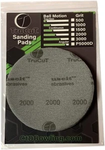 TruCut Sanding Pads | 3 pack | 500, 1000, 2000 grit | 5" Diameter - Picture 1 of 4