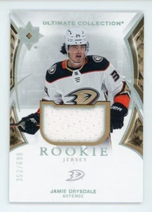 2021-22 UD Ultimate Collection Jamie Drysdale Rookie Jersey #ed/699 Ducks RC - Picture 1 of 2