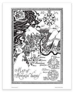Moomin Poster The Map of Moomin Valley 24 x 30 cm - Picture 1 of 1