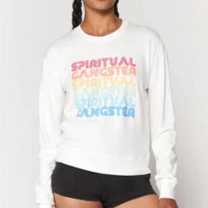 Top Spiritual Gangster Savasana Gráfico Neón Manga Larga Talla Grande - Imagen 1 de 7