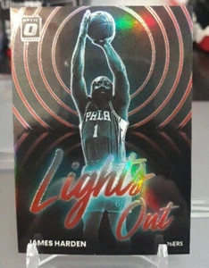 2022-23 Donruss Optic James Harden Lights Out Red Prizm /99 Card #9 - Picture 1 of 9
