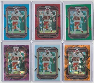 2022 Prizm Dante Hall refractor card lot / Silver / Orange Ice / Red Wave - Picture 1 of 1