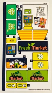 LEGO STICKER SHEET ONLY ORGANIC GROCERY STORE 41729 New to set 41729stk01 - Picture 1 of 1