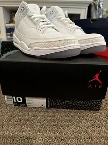 Air Jordan 3 Retro Triple White 2018 136064 111 White/White-White Größe 10 - Bild 1 von 6