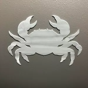 Crab Metal Wall Art Skilwerx Colors 12 x 9 Ocean Nautical Marine Beach House - Picture 1 of 24