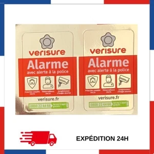 PROMO 2 Autocollants 8 X 5cm Authentique 2025 alarme VERISURE NEUF - Imagen 1 de 1
