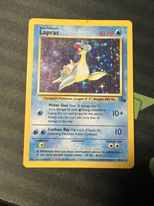 Lapras Fossil HOLO FOIL (MEDIUM PLAY MP) - Pokemon 10/62 Original 151  Rare - Picture 1 of 2