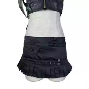 Living Dead Souls Army Black Retro Vintage Pin Up Mini Skirt XL - Picture 1 of 8