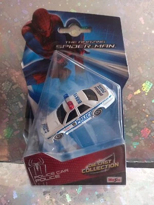 Maisto Spider Man 2012 Marvel Modellino Car Auto Die Cast Collection Police Car - Immagine 1 di 2