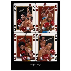 Four Kings By Killian Art ~ Duran, Hagler, Hearns, Leonard - Picture 1 of 4
