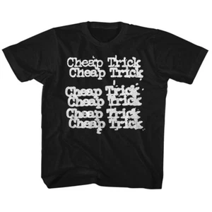 Cheap Trick Kids T-Shirt Logo Black Tee - Picture 1 of 2