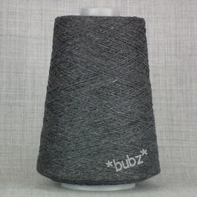 LAMORA YARN - SUPER SOFT MERINO ANGORA BLEND 3 PLY YARN 250g CONE GREY KNITTING - Image 1 of 2