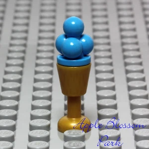 NUEVO Lego AZUL LUNA HELADO con Copa Dorada - Minifigura Friends Sundae Cocina Comida  - Imagen 1 de 3