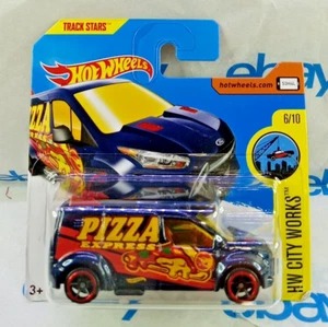 HW CITY WORKS TREASURE HUNT FORD TRANSIT CONNECT HOT WHEELS SHORT CARD DIECAST - Picture 1 of 9
