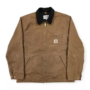 Carhartt WIP Detroit Mesh Lined Jacket Brown Men's XL - Picture 1 of 9
